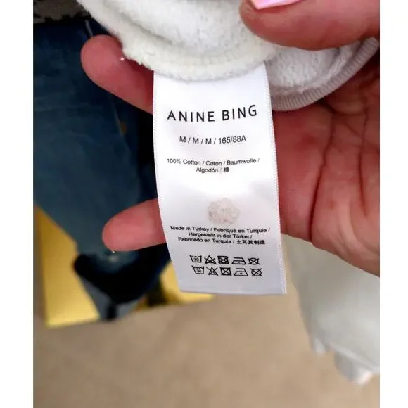 Anine Bing Miles Sweatshirt Slogan Rock 'n' Roll - Picture 7 of 8